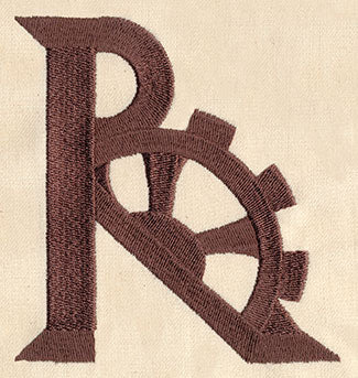 Steampunk Letter R - Uppercase