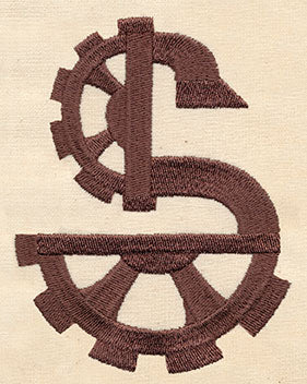 Steampunk Letter S - Uppercase