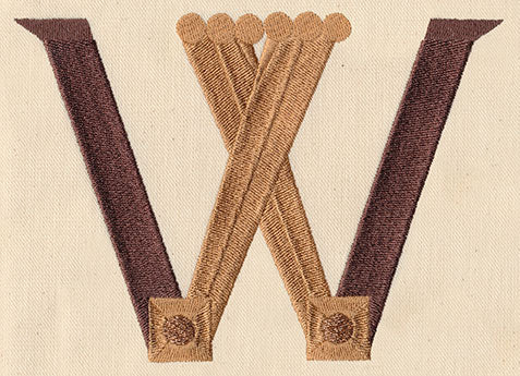 Steampunk Letter W - Uppercase