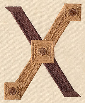 Steampunk Letter X - Uppercase
