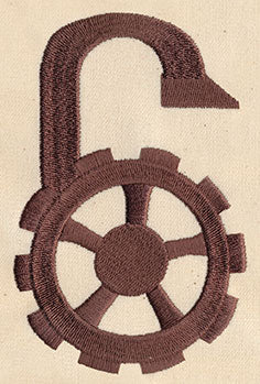 Steampunk Number 6 - Embellished