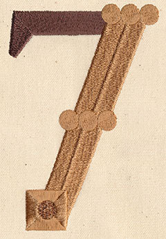 Steampunk Number 7 - Embellished