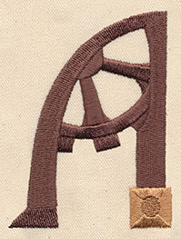 Steampunk Letter A - Uppercase