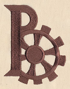 Steampunk Letter B - Uppercase
