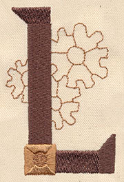 Steampunk Letter L - Uppercase