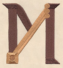 Steampunk Letter M - Uppercase