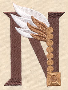 Steampunk Letter N - Uppercase