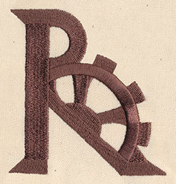 Steampunk Letter R - Uppercase