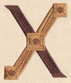 Steampunk Letter X - Uppercase