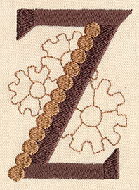Steampunk Letter Z - Uppercase