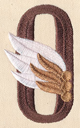 Steampunk Number 0 - Embellished