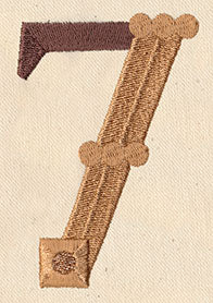 Steampunk Number 7 - Embellished