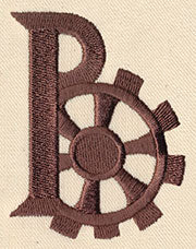 Steampunk Letter B - Uppercase