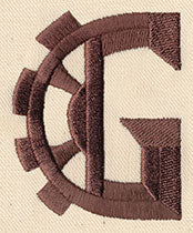 Steampunk Letter G - Uppercase