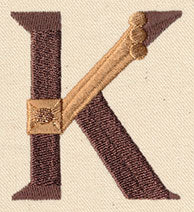 Steampunk Letter K - Uppercase