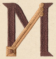Steampunk Letter M - Uppercase