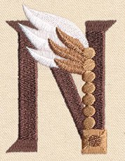 Steampunk Letter N - Uppercase