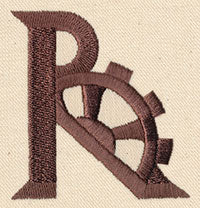 Steampunk Letter R - Uppercase
