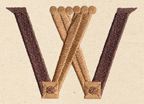 Steampunk Letter W - Uppercase