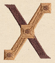 Steampunk Letter X - Uppercase