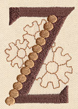 Steampunk Letter Z - Uppercase