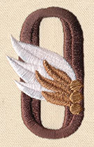 Steampunk Number 0 - Embellished