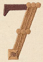 Steampunk Number 7 - Embellished