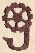 Steampunk Number 9 - Embellished