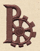 Steampunk Letter B - Uppercase