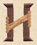 Steampunk Letter H - Uppercase