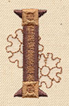 Steampunk Letter I - Uppercase