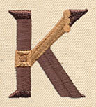 Steampunk Letter K - Uppercase