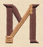 Steampunk Letter M - Uppercase