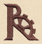 Steampunk Letter R - Uppercase