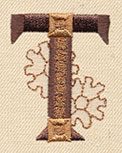 Steampunk Letter T - Uppercase