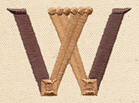 Steampunk Letter W - Uppercase