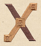 Steampunk Letter X - Uppercase