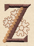 Steampunk Letter Z - Uppercase