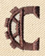 Steampunk Letter C - Uppercase
