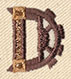 Steampunk Letter D - Uppercase