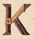 Steampunk Letter K - Uppercase