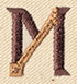 Steampunk Letter M - Uppercase