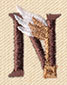 Steampunk Letter N - Uppercase