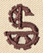 Steampunk Letter S - Uppercase