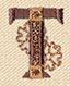 Steampunk Letter T - Uppercase
