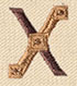 Steampunk Letter X - Uppercase