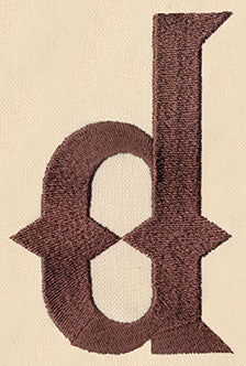 Steampunk Letter D - Lowercase