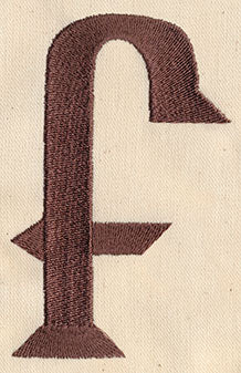 Steampunk Letter F - Lowercase