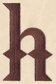 Steampunk Letter H - Lowercase