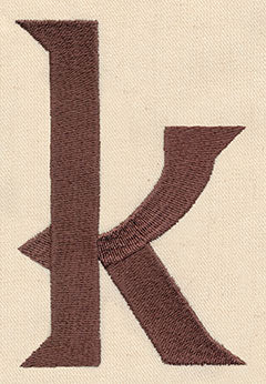 Steampunk Letter K - Lowercase